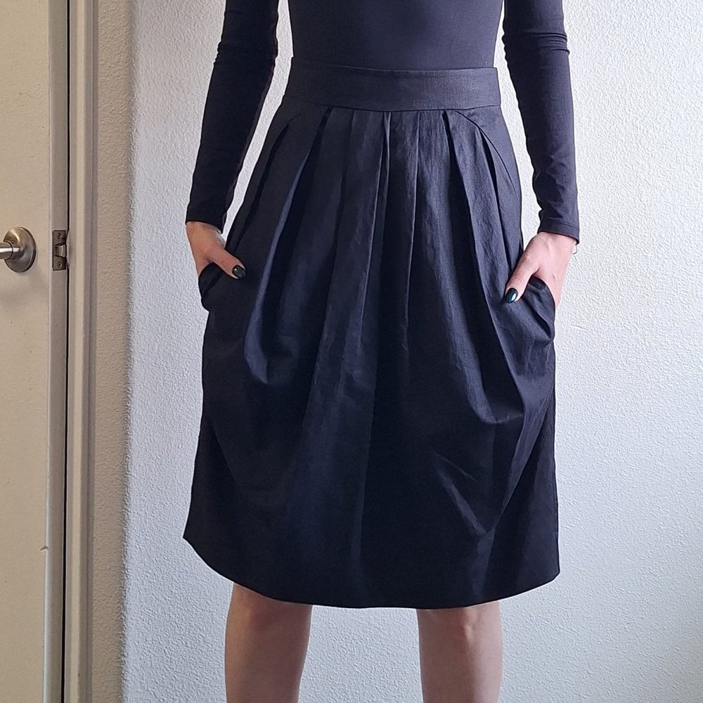 Vintage unique and rare SONIA RYKIEL navy skirt size 36